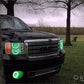 Oracle 08-13 GMC Sierra LED Round Ring Headlight Halo Kit - Blue