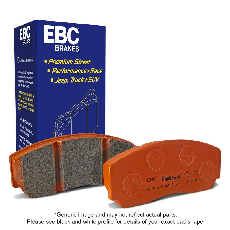 EBC 2015+ Fiat 500X 1.4T Extra Duty Front Brake Pads