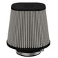 aFe Magnum FLOW Pro DRY S Air Filter 4in F (7-3/4x6-1/2)in B (5-3/4x3-3/4)in T x 7in H