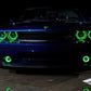 Oracle 08-14 Dodge Challenger LED Projector Headlight Halo Kit - Green