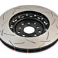 DBA 04-07 STi/2017 BRZ w/Perf. Pkg. 10 Hole Front Slotted 5000 Series 2/PC Rotor Assembled w/Blk Hat