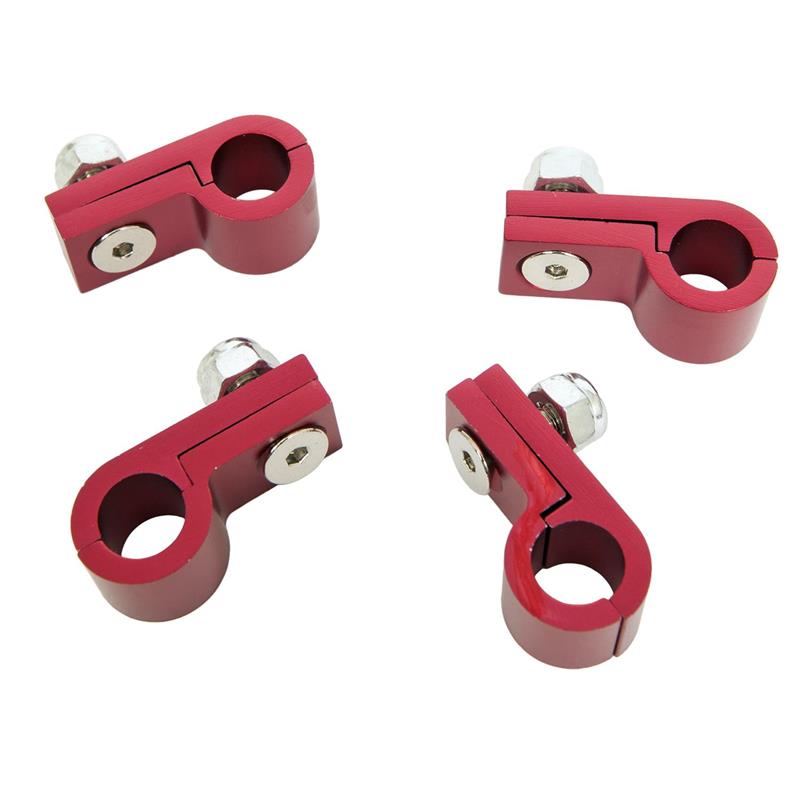 Russell Line Clamp  For - 8 Tubing Blue Andodize (3 Pack)