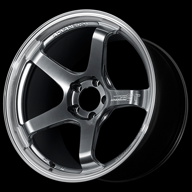 Advan GT Beyond 19X9.0 / +43 Offset / 5-114.3 BC / +43mm Bore / Machining & Hyper Platinum Black