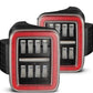 AlphaRex 19-24 Jeep Gladiator JT Nova-Series Prismatic LED Tail Lights - Black-Red