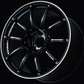 Advan RZII 16x6.5 / +45 Offset / 4-100 / 63mm Bore / Racing Gloss Black & Ring