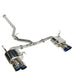 Remark 22+ Subaru WRX (VB) Sports Touring Spec - 4in. Burnt SS Quad Tips (Non-Resonated)