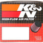 K&N Filter Universal Rubber Filter 2 7/16 inch Flange 4.5x3.75 inch Base 3.5x2.5 inch Top 2.75 inch