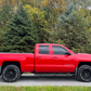 Fishbone Offroad 07-18 Chevrolet Silverado 1500/2500/3500 Double Cab Oval Side Steps -Black Textured