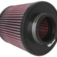 K&N Universal Clamp-On Air Filter 2.75in Flange ID x 5.875in Base OD x 4.5in Top OD x 5in Height
