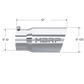 MBRP Universal Tip 6 O.D. Dual Wall Angled 5 inlet 12 length