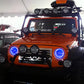 Oracle 07-17 Jeep Wrangler Surface Mount LED Headlight Halo Kit - Blue