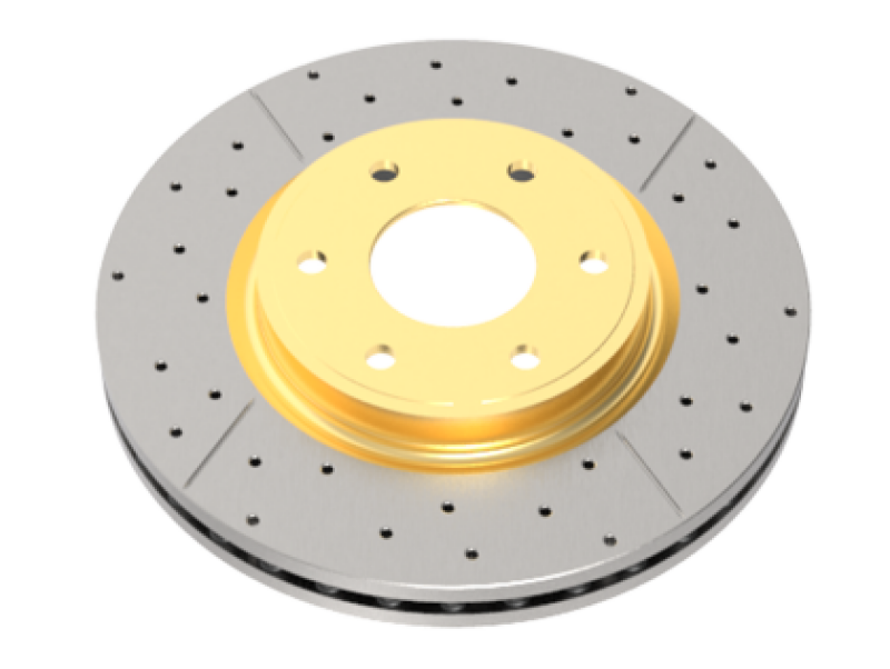 DBA 07-22 Chrysler Aspen Rear Street Series Drilled & Slotted Rotor w/Gold Hat