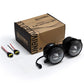 AlphaRex Universal Chrysler/Dodge/Hummer/Jeep DoubleTap Dual Color LED Proj Fog Lights - White/Amber