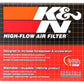 K&N 1-3/4in FLG 4 X 2-7/8in B 3 X 2in T 2-3/4in L Universal Clamp-On Air Filter
