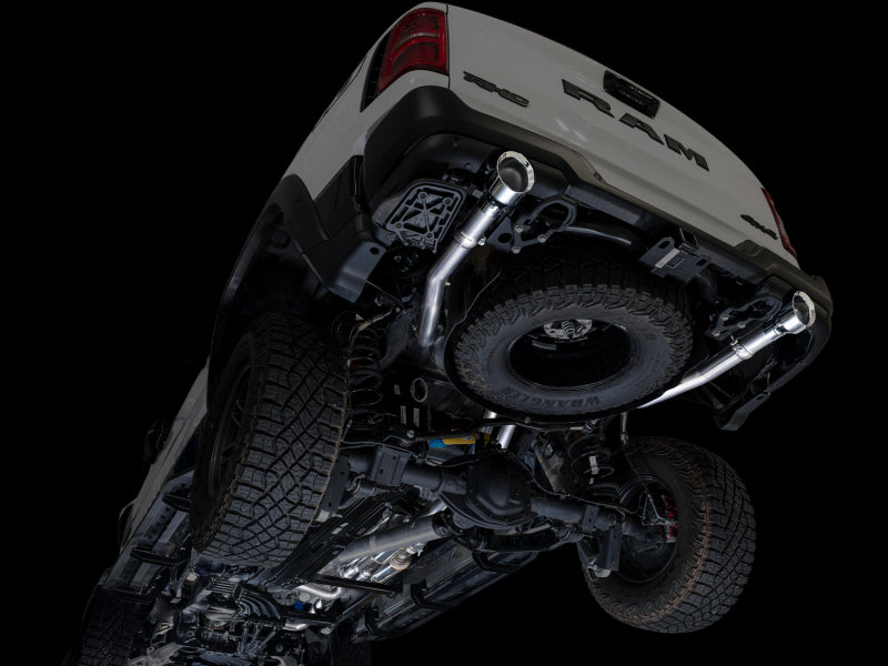 AWE Tuning 2025+ RAM 1500 RHO 3.0 I6 TT 0FG Dual Rear Exit Catback Exhaust - Chrome Silver Tips