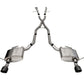 Corsa 11-21 Jeep Grand Cherokee Xtreme 2.5in Cat-Back Dual Rear Exit w/ Single 4.5in Black PVD Tips