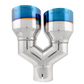 MBRP Burnt End Tip 2.5 ID Dual 4 OD Out 9.5 length Single wall 304 Stainless Steel Driver Side