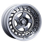 SSR Formula Aero Spoke 16x7.5 4x100 +19 Titan Silver w/ Brushed Red Aero Plate