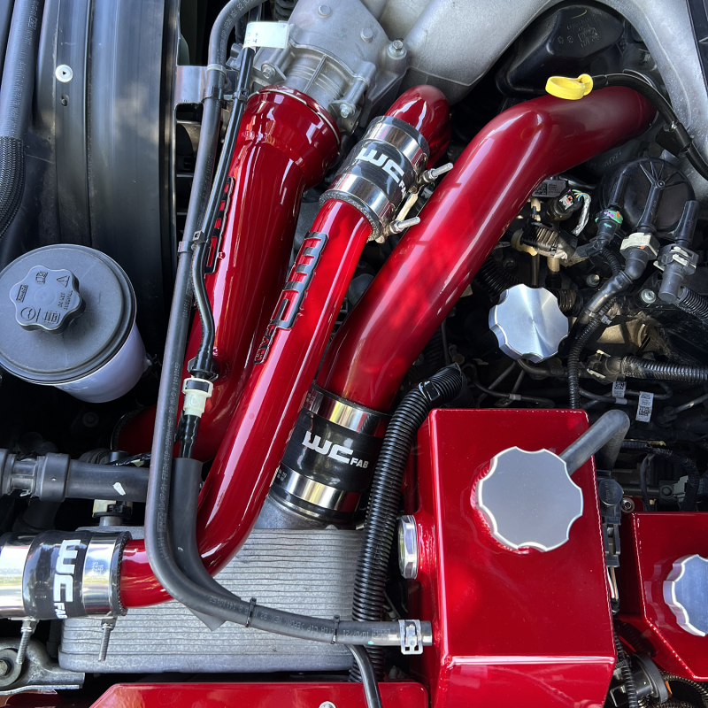 Wehrli 17-25 Ford 6.7L Powerstroke 6.7L High Flow Upper Coolant Pipe Kit - Gloss White