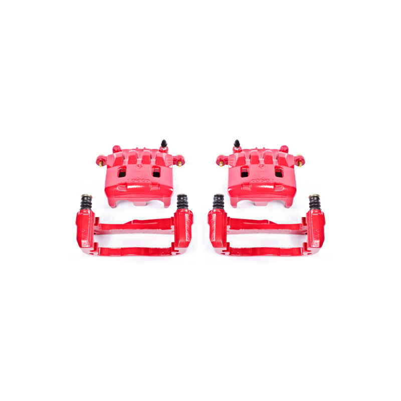 Power Stop 05-06 Saab 9-2X Front Red Calipers w/Brackets - Pair