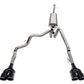 Corsa 19-23 Chevy Silverado 1500 CatBack Dual Rear Exit with Twin 4in Black Powder Ct ProSeries Tips