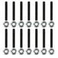 Moroso Chevrolet Big Block Fabricated Valve Covers Broached Stud Kit (Non-Serrated Flange Nuts)