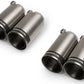 Remus Stainless Steel 98mm Straight Polished w/Carbon Insert Tail Pipe Set (Quad Tips)
