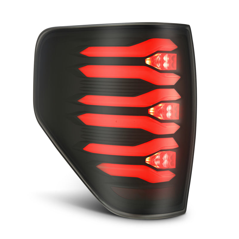 AlphaRex 09-14 Ford F150 LUXX LED Tailights - Black Housing