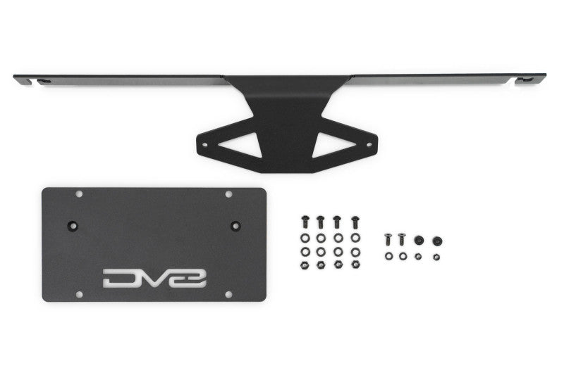DV8 Offroad 2021 Ford Bronco | Capable Bumper Slanted Front License Plate Mount