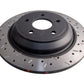 DBA 2016-2017 Ford Focus RS Rear Drilled & Slotted 4000 Series Rotor