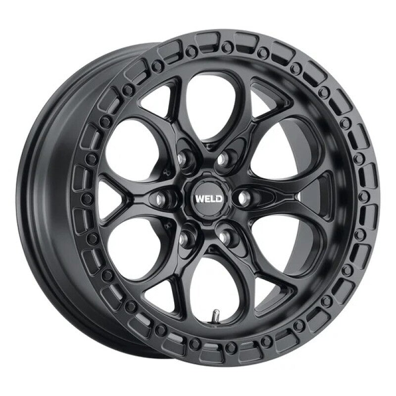 17x9 Ledge 6 6x135  ET-12 BS 4.50 Satin Black / Satin Black Ring 87.1