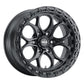 Weld 17x9 Ledge 6 6x139.7  ET00 BS 5.00 Satin BLK / Satin BLK Ring 106.1
