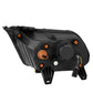 AlphaRex 10-12 Ford Mustang NOVA-Series LED Proj. Headlights Alpha-Blk w/Activ Lght & Seq.Sig SB DBL