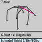 Cusco Steel Roll Cage 7 Point 2 Passenger Through Dash 2015 Subaru WRX / STI
