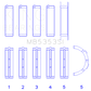 King Engine Bearings Ford 281 4.6L Sohc 16V (Size +0.75mm) Main Bearing Set