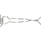 aFe 14-15 Infiniti Q50 V6 3.7L Takeda 2-1/2in 304 SS Cat-Back Exhaust System w/ Blue Flame Tips