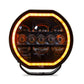 DV8 Offroad 7in Halo Elite Round Light w/ Accent Halo - White/Amber