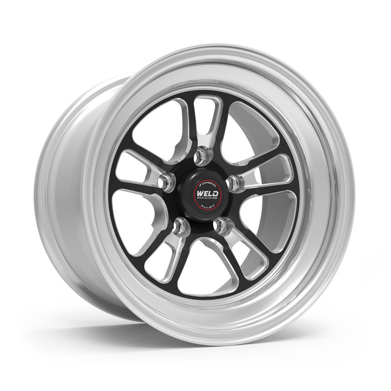 Weld S70 15x11.33 / 5x4.75 BP / 5.5in. BS Black Wheel (Medium Pad) - Non-Beadlock