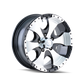 ION Type 136 14x6 / 5x114.3 BP / 0mm Offset / 83.82mm Hub Black/Machined Wheel