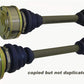 DSS Pontiac 2004-2006 GTO 1000HP Axle -with 300m 1-1/8in torsional center bars -Left RA5200X3