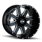 ION 141 18x9 / 8x165.1 BP / 18mm Offset / 125.2mm Hub Gloss Black Milled Wheel