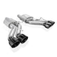 Stainless Works 22-25 Cadillac CT5-V Blackwing Axleback Exhaust - Black Chrome Tips