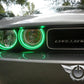 Oracle 08-14 Dodge Challenger LED Projector Headlight Halo Kit - Green