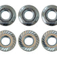 Moroso 5/16in-24 Serrated Zinc Flange Nut  - 10 Pack