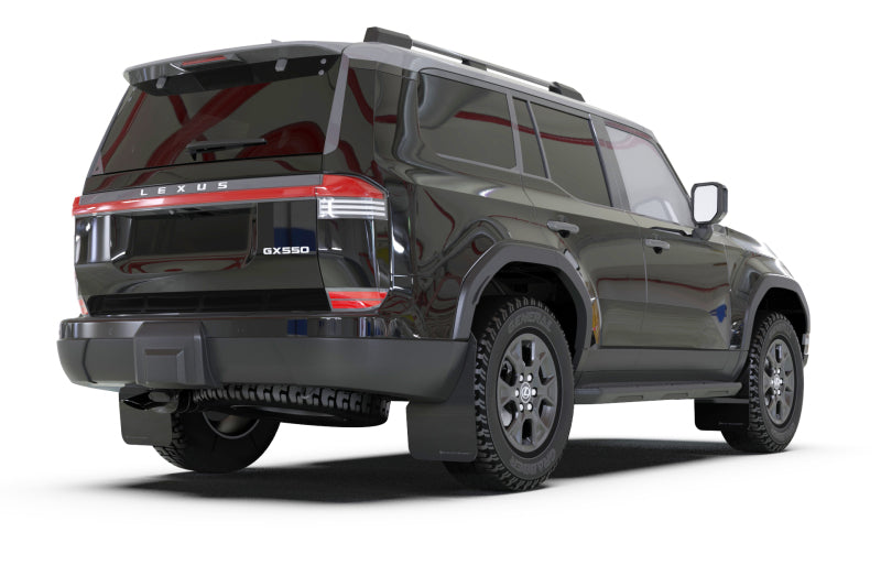 Rally Armor 24-25 Lexus GX 550 Luxury Premium Black Mud Flap - Metallic Black Logo