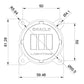 Oracle 60mm 15W Low Beam LED Emitter - Amber
