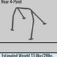 Cusco Safety 21 4-Passenger 4-Point Steel Black Roll Cage Honda Civic EK9/EK4/Sunroof EX