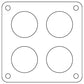 Cometic Holley Dominator 4-Hole .060in Fiber Carburetor Gasket - 2.00in Holes