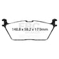 EBC 2020+ Ram 1500 (DT) 3.0TD (6 Lug) Bluestuff Rear Brake Pads