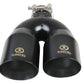 aFe Takeda 2.5in 304 Stainless Steel Clamp-on Exhaust Tip Passenger Side 2.5in Inlet 4inDual - Black